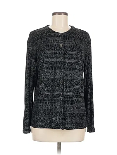 Pre-owned Chico's Design Cardigan Sweater In Black