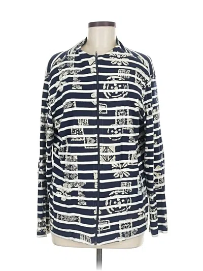 Pre-owned Chico's Design Cardigan Sweater In Blue