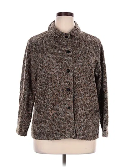 Pre-owned Chico's Design Cardigan Sweater In Brown