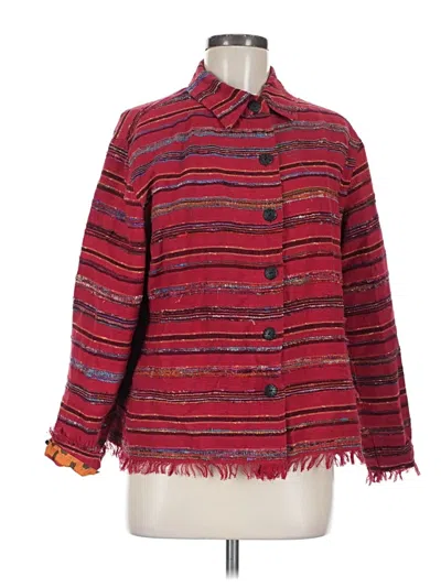 Pre-owned Chico's Design Cardigan Sweater In Red