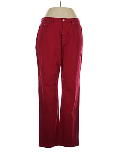 Pre-owned Chico's Design Casual Pants In Burgundy
