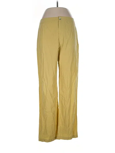 Pre-owned Chico's Design Casual Pants In Yellow
