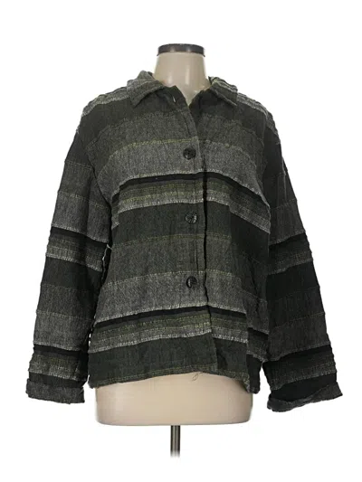 Pre-owned Chico's Design Coat In Green