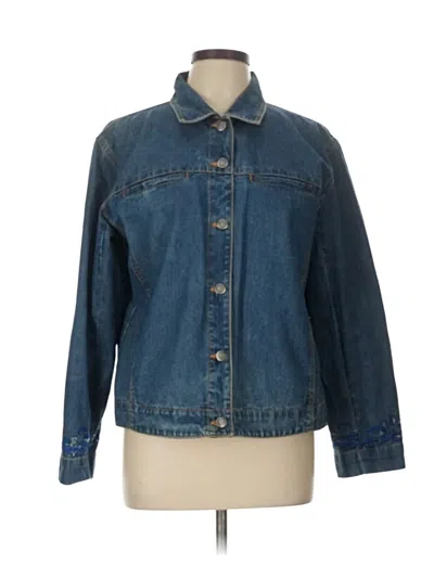 Pre-owned Chico's Design Denim Jacket In Blue