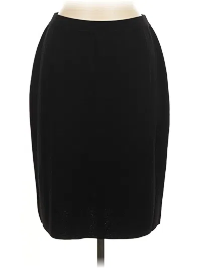 Pre-owned Chico's Design Formal Skirt In Black