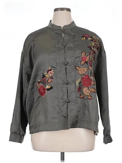 Pre-owned Chico's Design Jacket In Gray