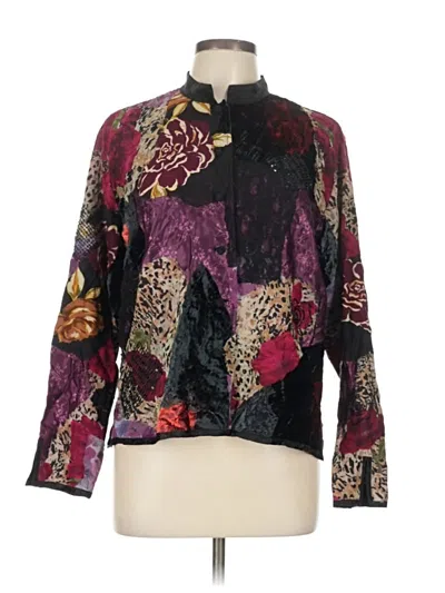 Pre-owned Chico's Design Jacket In Purple