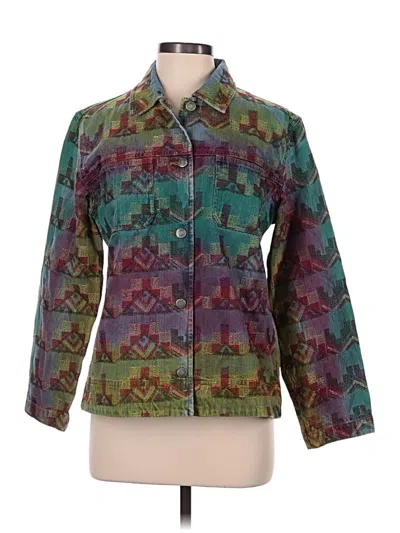 Pre-owned Chico's Design Jacket In Teal