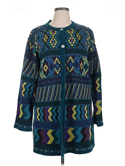 Pre-owned Chico's Design Kimono In Blue