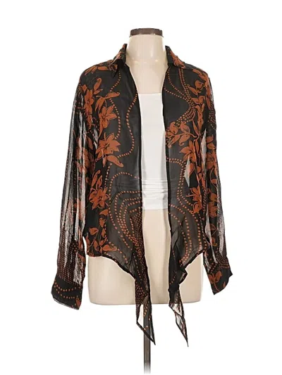 Pre-owned Chico's Design Kimono In Brown