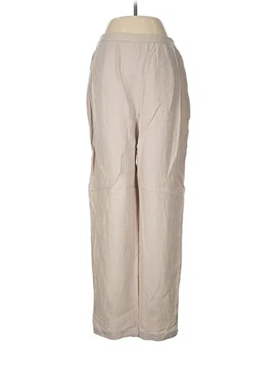 Pre-owned Chico's Design Linen Pants In Tan
