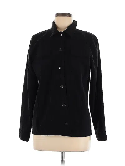 Pre-owned Chico's Design Long Sleeve Blouse In Black