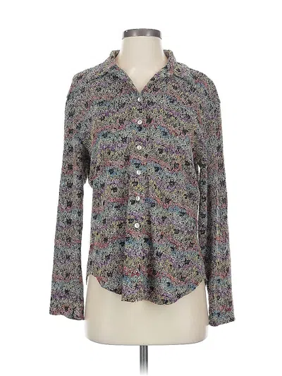 Pre-owned Chico's Design Long Sleeve Blouse In Gray