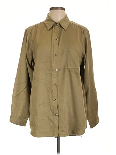 Pre-owned Chico's Design Long Sleeve Blouse In Tan