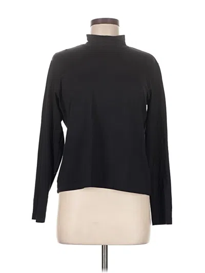 Pre-owned Chico's Design Long Sleeve Turtleneck In Black