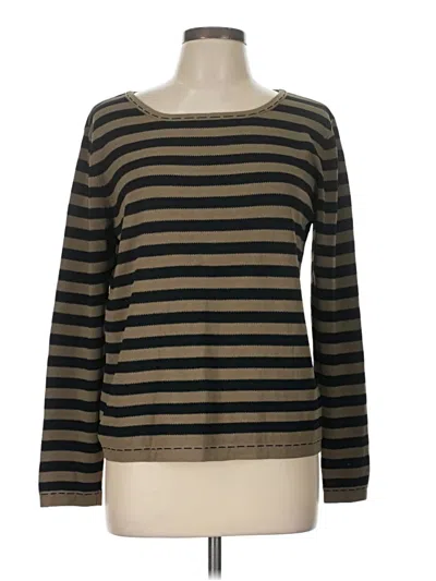 Pre-owned Chico's Design Pullover Sweater In Brown