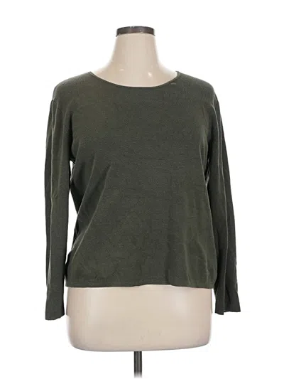 Pre-owned Chico's Design Pullover Sweater In Green