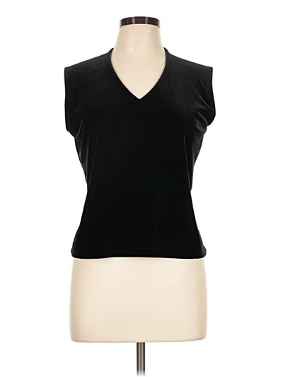 Pre-owned Chico's Design Sleeveless Blouse In Black
