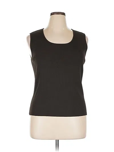 Pre-owned Chico's Design Sleeveless T-shirt In Brown