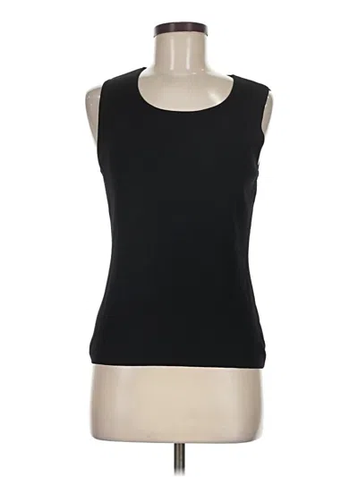 Pre-owned Chico's Design Sleeveless Top Black Scoop Neck Tops