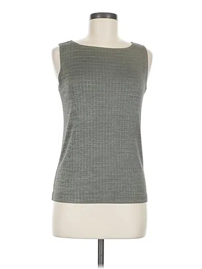 Pre-owned Chico's Design Sleeveless Top Gray Boatneck Tops