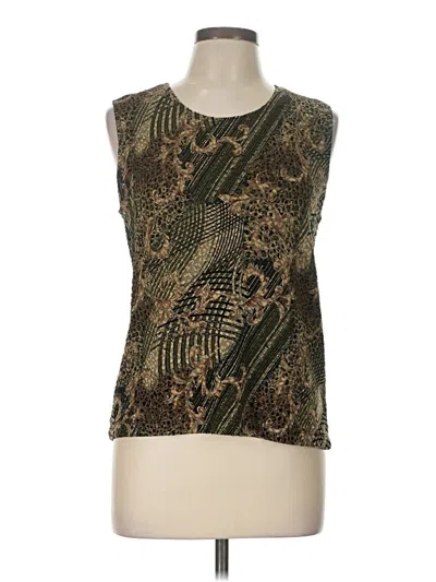 Pre-owned Chico's Design Sleeveless T-shirt In Gold