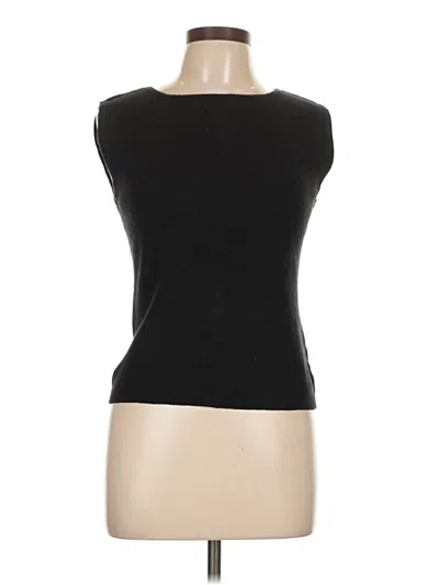 Pre-owned Chico's Design Sweater Vest In Black