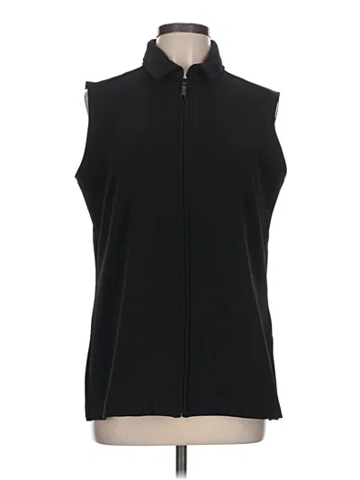Pre-owned Chico's Design Sweater Vest In Black