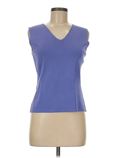 Pre-owned Chico's Design Sweater Vest In Blue