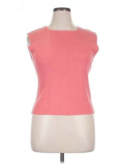 Pre-owned Chico's Design Sweater Vest In Pink