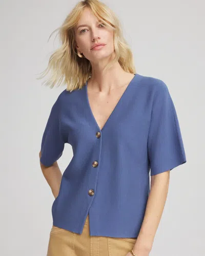 Chico's Dolman Cardigan Sweater In Blue Lotus