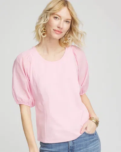 Chico's Dolman Sleeve Knit Top In Pink