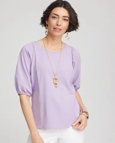 Chico's Dolman Sleeve Top In Purple