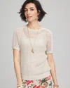Chico's Dolman Sleeved Sweater Tee In River Rock Size 16/18 |  In River Rock