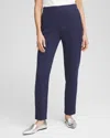 Chico's Double-knit Ankle Pants In Blue Size 12 |  Zenergy In Passport Blue