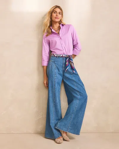 Chico's Drape Wide-leg Jeans In Jane Indigo Size 18 |  In Jane Indigo