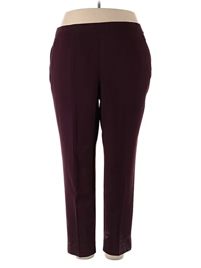 Pre-owned Chico's Dress Pants In Burgundy