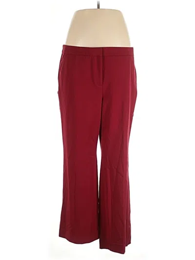 Pre-owned Chico's Dress Pants In Burgundy
