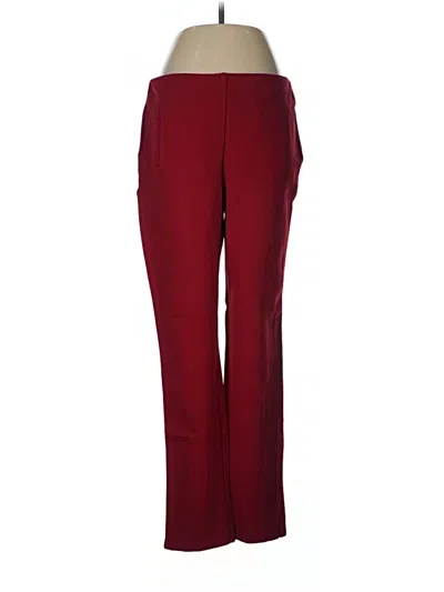 Pre-owned Chico's Dress Pants In Burgundy