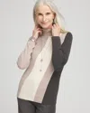 Chico's Ecovero™ Neutral Turtleneck Sweater In White Size 16/18 |  In Natural Cream