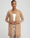 Chico's Ella Pocketed Cardigan Sweater In Caramel Apple In Brown