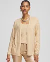 Chico's Embellished Cardigan Sweater In Brown Size 20/22 |  In Modern Khaki