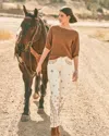 Chico's Embellished Girlfriend Skinny Ankle Jeans In White In Gray