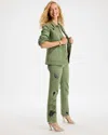 Chico's Embellished Pull-on Straight Jeans In Fresh Eucalyptus In Fresh Eucalyptus