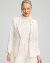 Chico's Embellished Sweater Blazer In English Cream Size 20/22 |  In English Cream