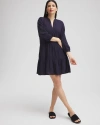 Chico's Embroidered Eyelet Coverup In Blue Size Xl |  In Navy Blue
