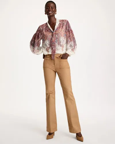 Chico's Emme Corduroy Bootcut Pants In Toffee Tan In Multi