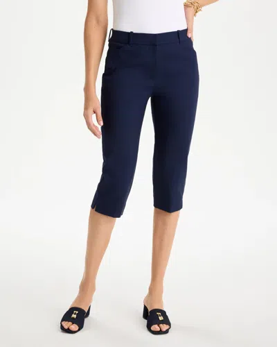Chico's Emme Slim Capri Pants In Blue