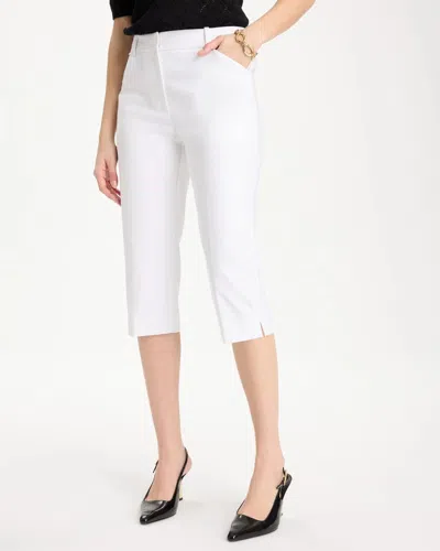 Chico's Emme Slim Capri Pants In White