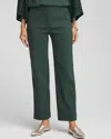Chico's Emme Straight Ankle Pants In Darkest Spruce In Green